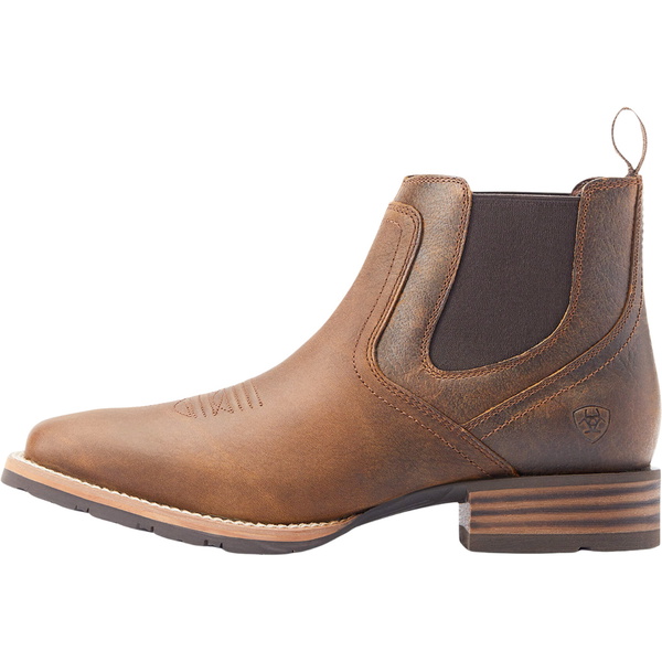 2025 Ariat Mens Hybrid Low Boy Wide Square Toe Chelsea Boot 10044555 - Old Earth